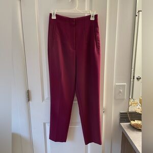 Zara high waisted work pants, limited edition magenta
